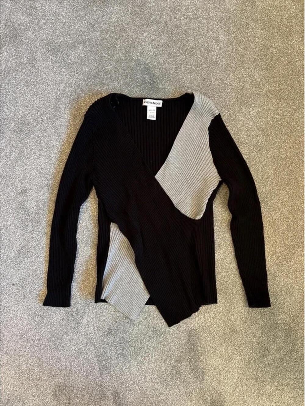 Unique Plus Size 90’s Style Wrap Sweater